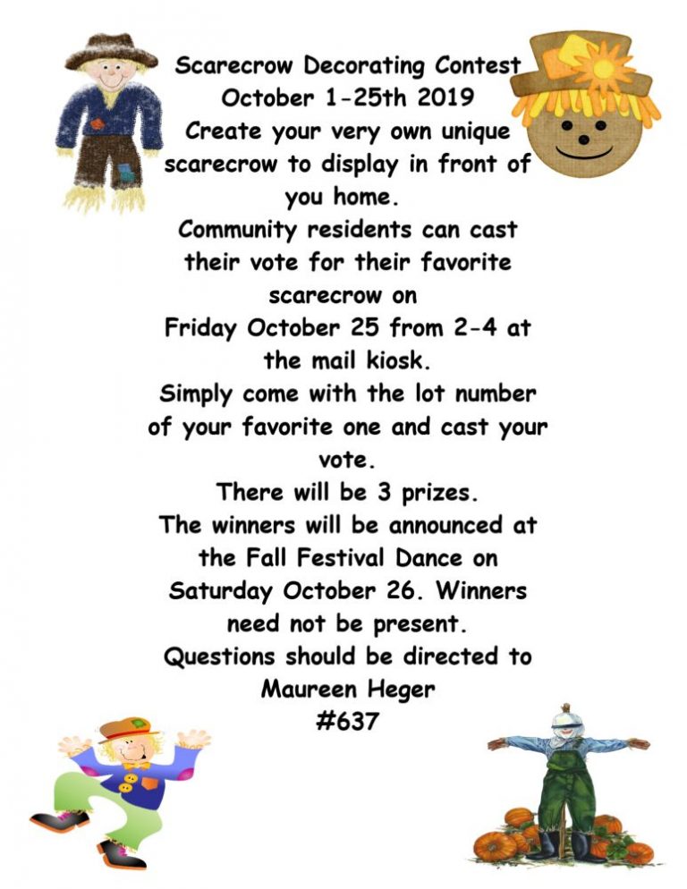 Scarecrow Decorating Contest