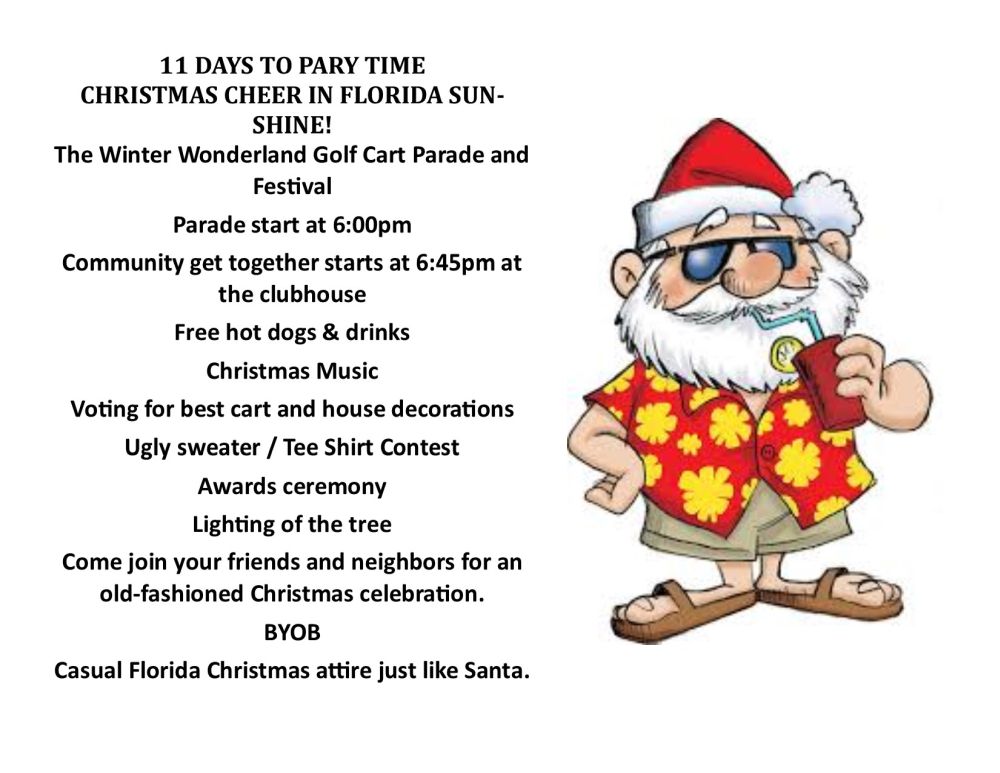 Golf Cart Parade Info