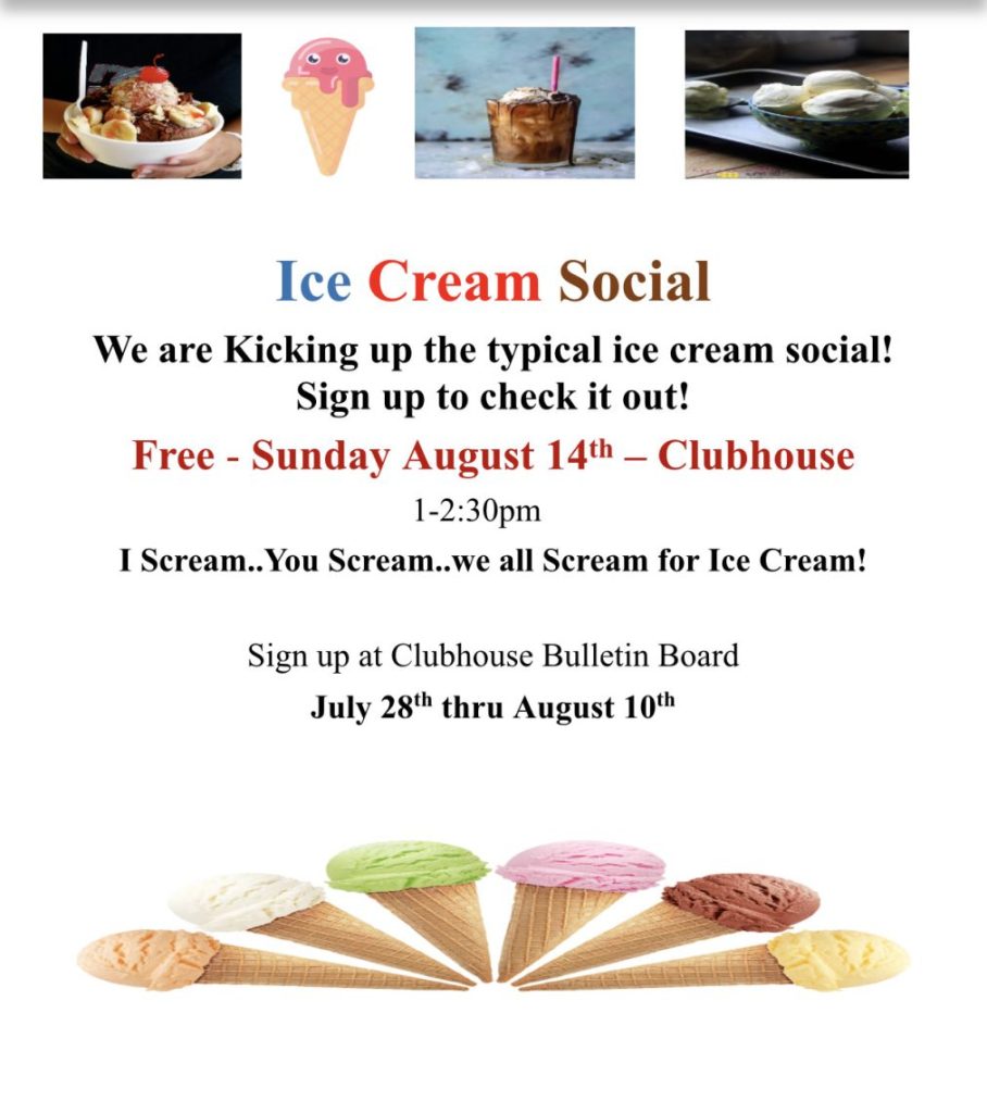 Ice Cream Social - August 14, 2022